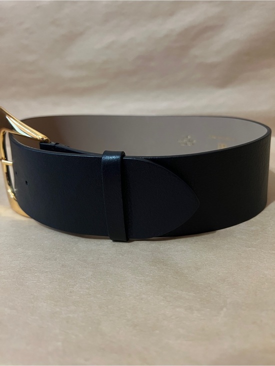 B-Low The Belt | Matilda Belt Pebbled Leather Gold Buckle Wide Black Size XS main image 4